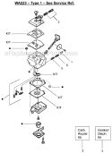 Page A Diagram and Parts List for FL21  Weed Eater Trimmer